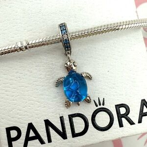 Pandora Murano Glass Sea Turtle Dangle Charm